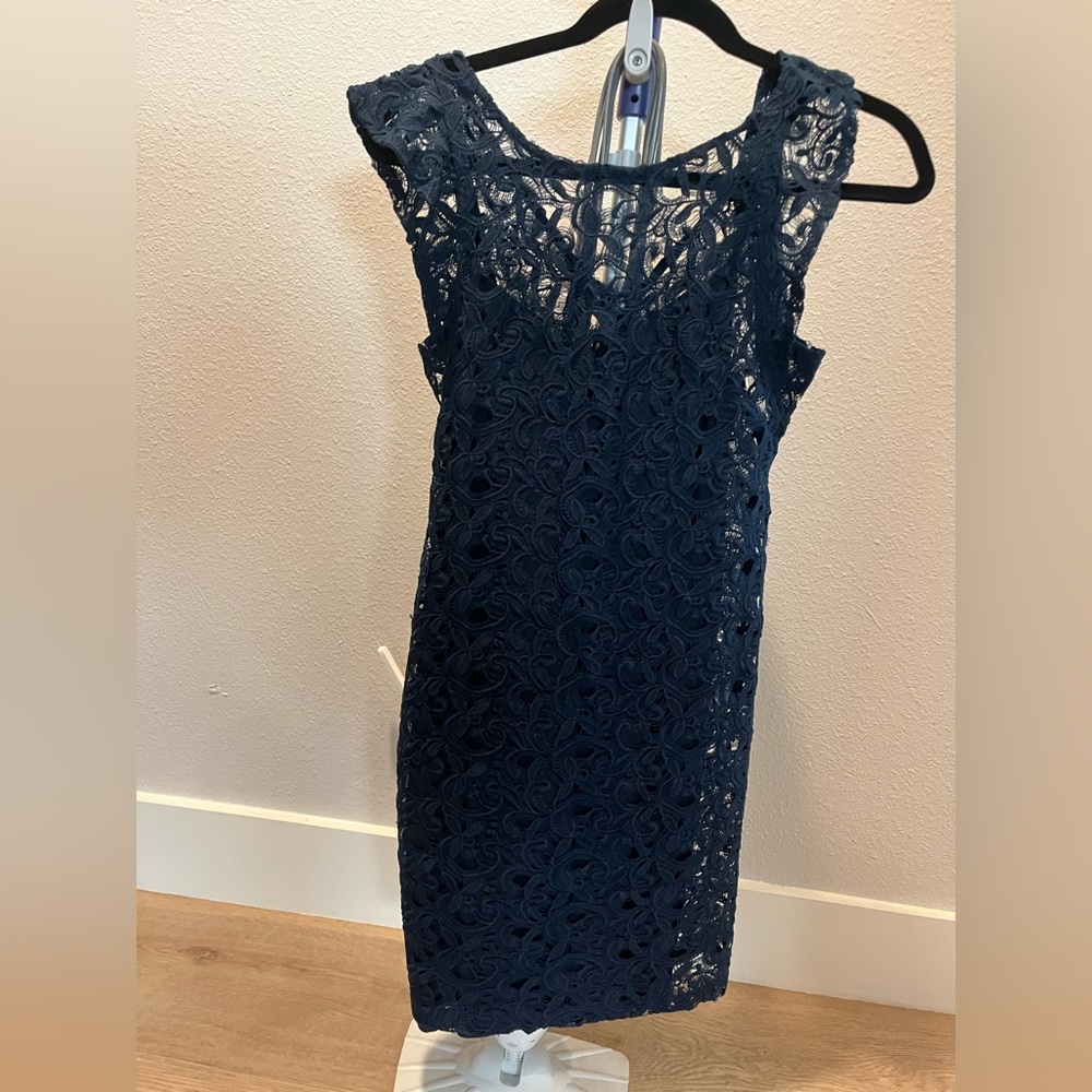 Lacy blue dress